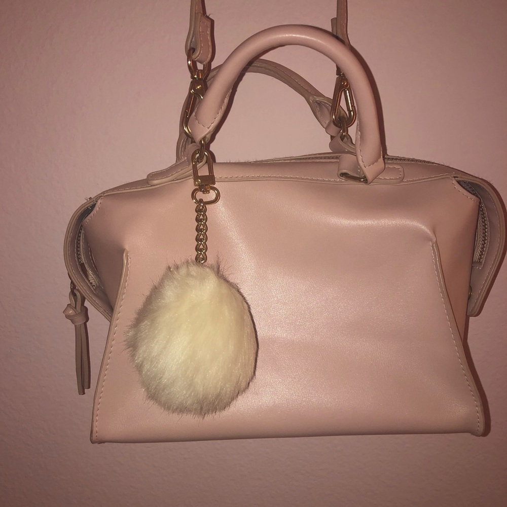 pink handbag/ body cross bag